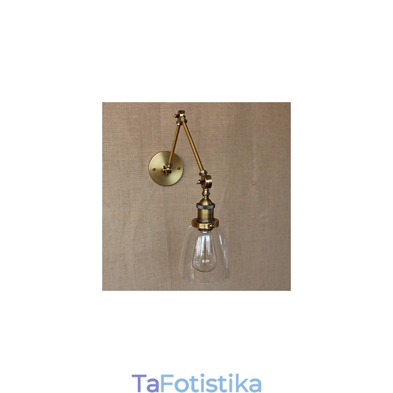 Retro Vintage RACK Υπνοδωμάτιο στο κομοδίνο Exclusive στο λόμπι του ξενοδοχείου με διακόσμηση αντίκες χάλκινη απλίκα τοίχου