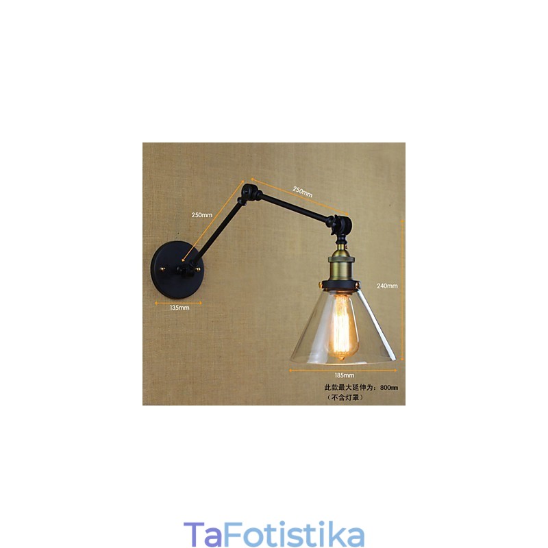 Mediterranean Village Retro Pastoral Glass Διακοσμητική Απλίκα Τοίχου Κατάστημα Ενδυμάτων Εστιατόριο Καφέ