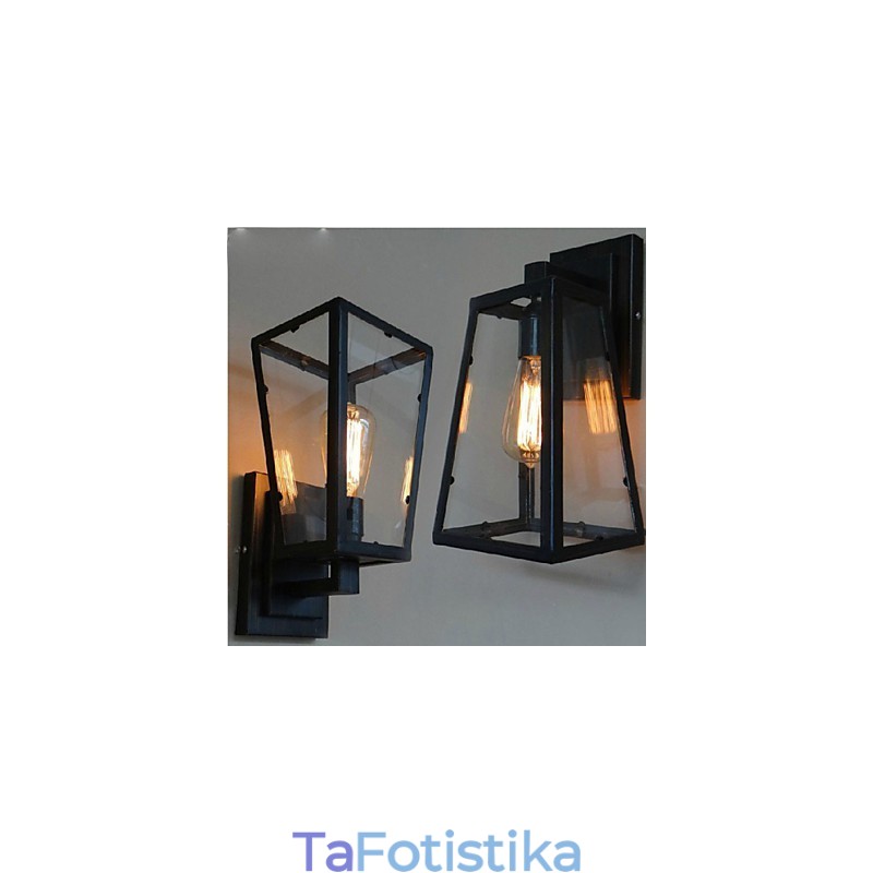 Wind Industry Asle Quality Retro Επιτοίχιο Φωτιστικό Τοίχου Lron Light With