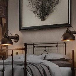 Δημιουργικά Vintage Φωτιστικά τοίχου Loft από σφυρήλατο σίδερο