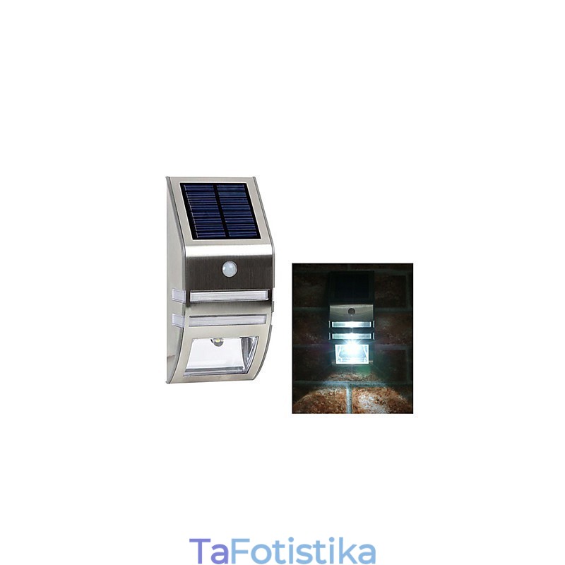 Ηλιακό λευκό τοίχου φωτός με αισθητήρα κίνησης PIR