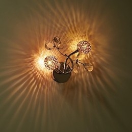 Απλίκες τοίχου Crystal Mini Style Modern Contemporary Metal
