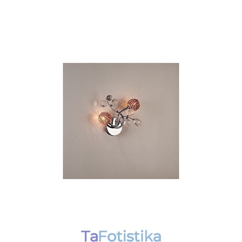 Απλίκες τοίχου Crystal Mini Style Modern Contemporary Metal