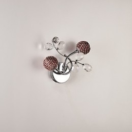 Απλίκες τοίχου Crystal Mini Style Modern Contemporary Metal