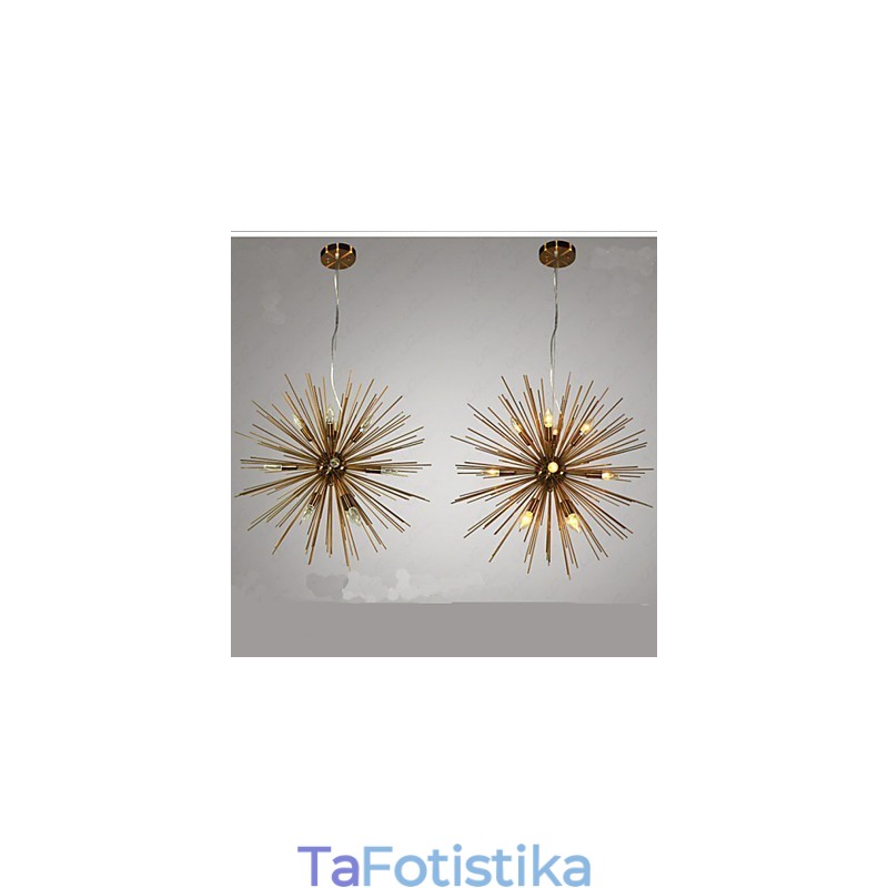 Retro Imitation Copper Creative σειρά 12 Chandelier