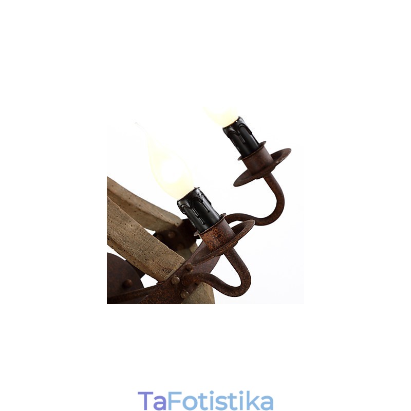 Απλίκες τοίχου Mini Style Rustic Lodge Wood Bamboo