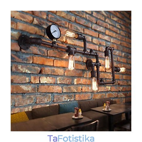 Απλίκες τοίχου Mini Style Rustic Lodge Metal Απλίκες τοίχου Mini Style Rustic Lodge Metal