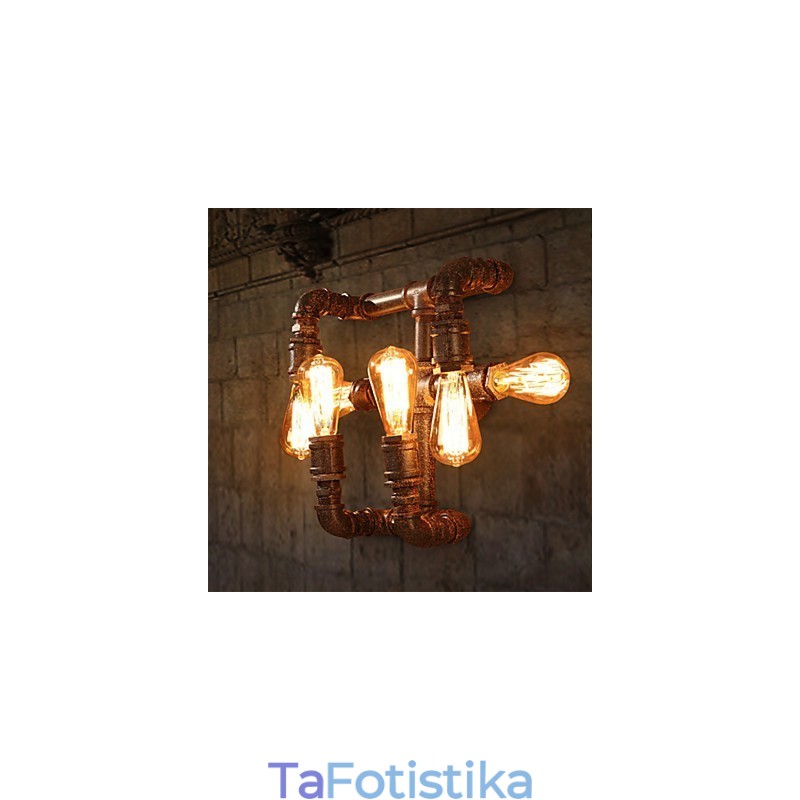 Απλίκες τοίχου Retro Bar Mini Style Rustic Lodge Metal