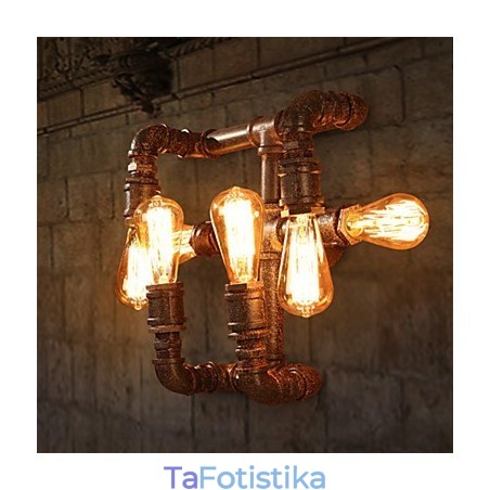 Απλίκες τοίχου Retro Bar Mini Style Rustic Lodge Metal Απλίκες τοίχου Retro Bar Mini Style Rustic Lodge Metal