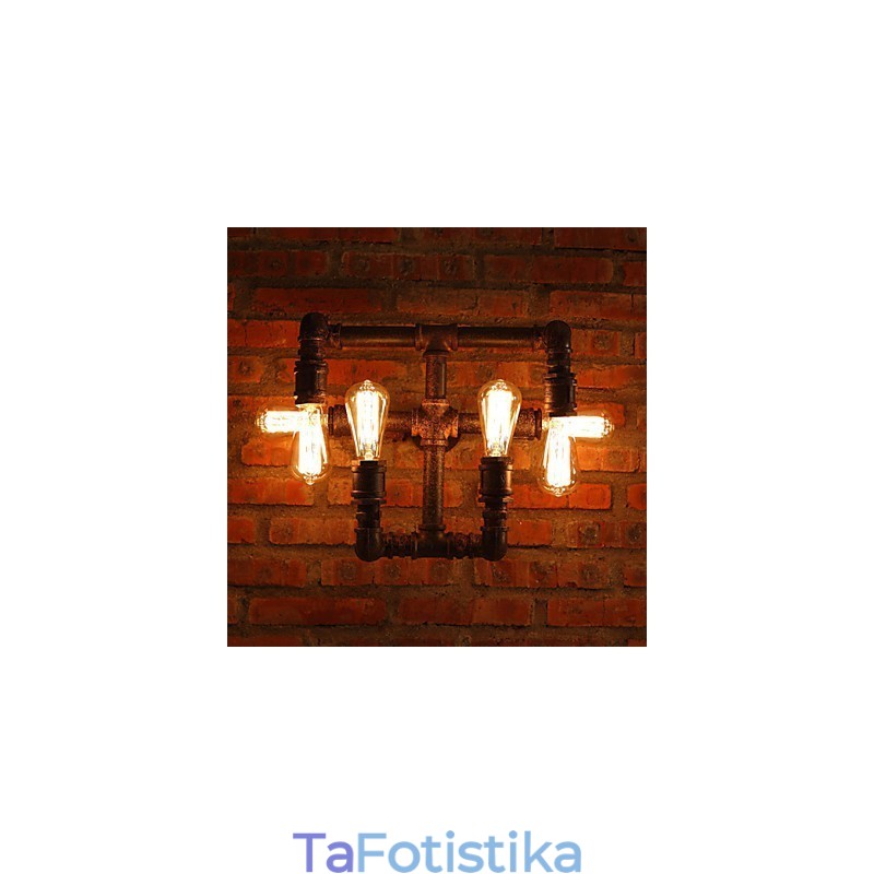 Απλίκες τοίχου Retro Bar Mini Style Rustic Lodge Metal