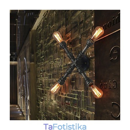 Απλίκες τοίχου Mini Style Rustic Lodge Metal Απλίκες τοίχου Mini Style Rustic Lodge Metal