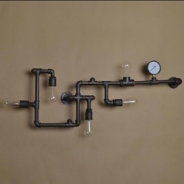 Απλίκες τοίχου 5 Light Water Pipe Iron Mini Style Industrial Style Country Metal
