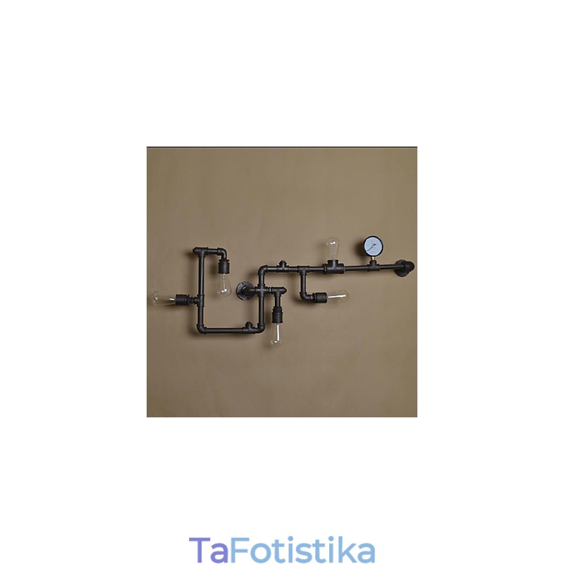 Απλίκες τοίχου 5 Light Water Pipe Iron Mini Style Industrial Style Country Metal