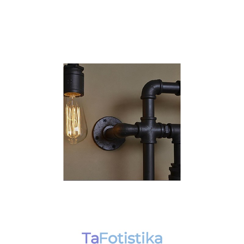 Απλίκες τοίχου 5 Light Water Pipe Iron Mini Style Industrial Style Country Metal
