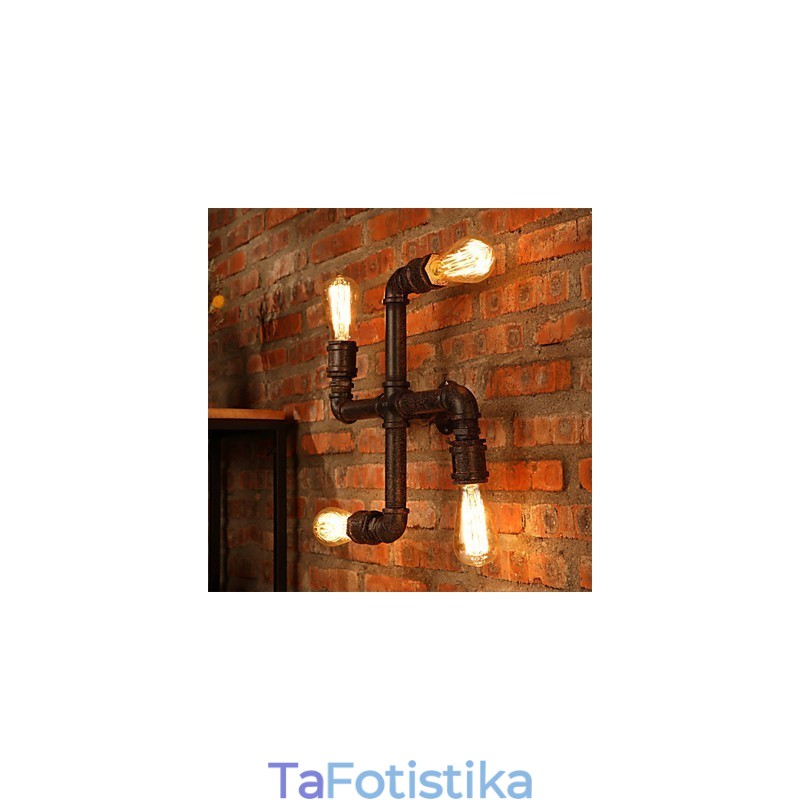 Απλίκες τοίχου Retro Bar Mini Style Rustic Lodge Metal