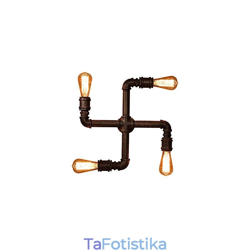 Απλίκες τοίχου Retro Bar Mini Style Rustic Lodge Metal