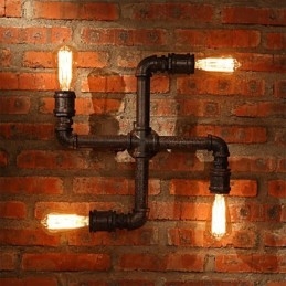Απλίκες τοίχου Retro Bar Mini Style Rustic Lodge Metal