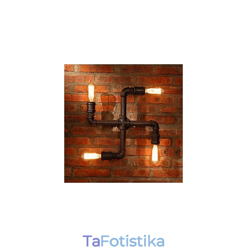 Απλίκες τοίχου Retro Bar Mini Style Rustic Lodge Metal