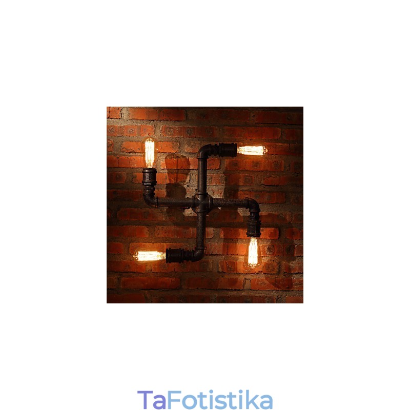Απλίκες τοίχου Retro Bar Mini Style Rustic Lodge Metal