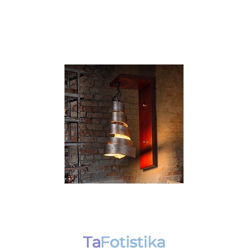 Αντίκες Ξύλινες Απλίκες Τοίχου 1 Φωτιστικό