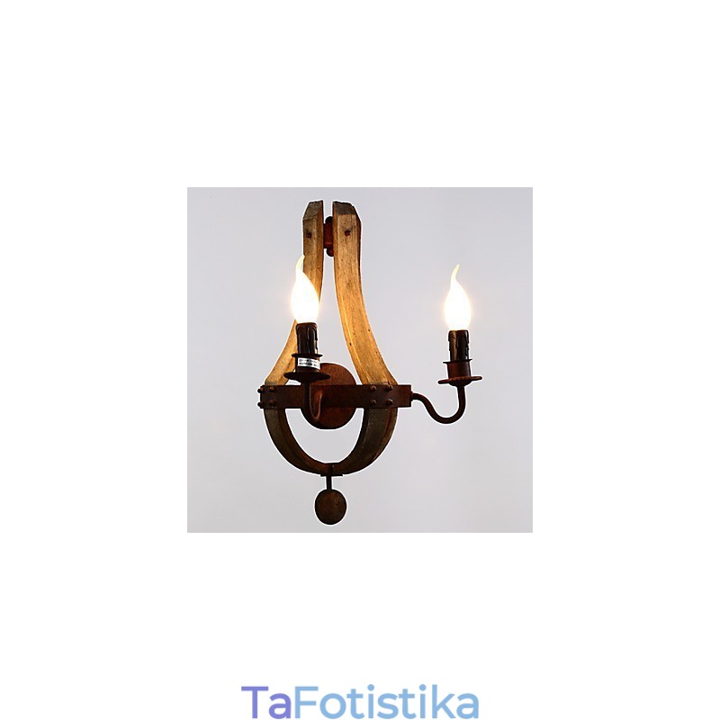 Απλίκες τοίχου Mini Style Rustic Lodge Wood Bamboo
