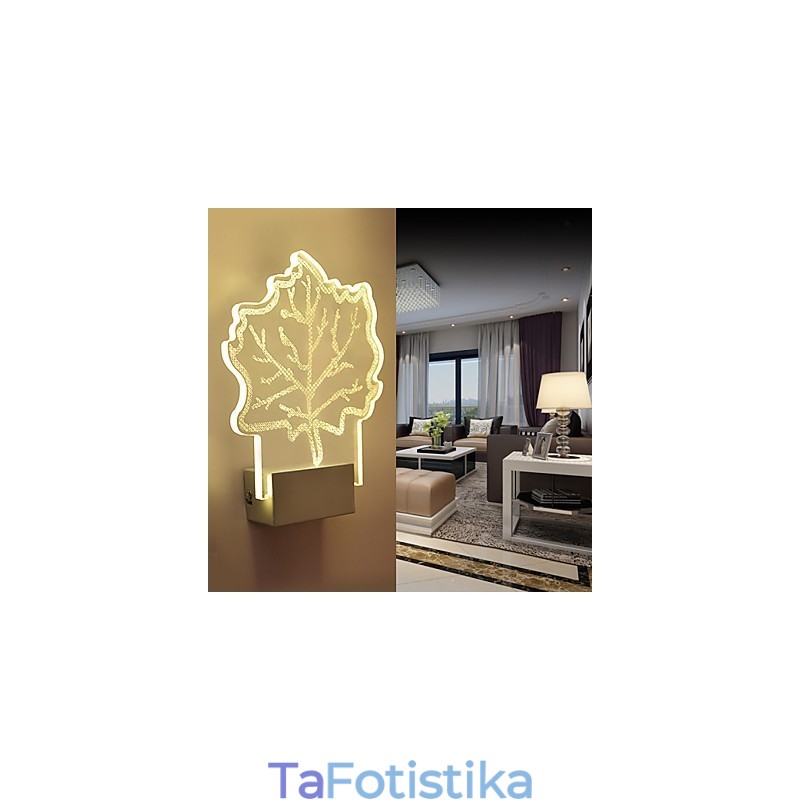 Ακρυλικό Επιτοίχιο Φωτιστικό PVC Light Chip Μοντέρνο Σύγχρονο Μέταλλο