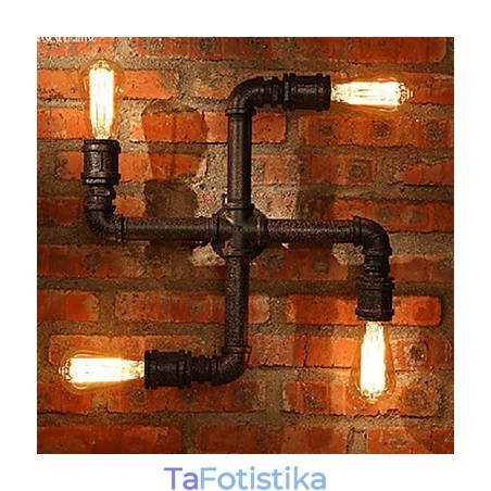 Απλίκες τοίχου Mini Style Rustic Lodge Metal Απλίκες τοίχου Mini Style Rustic Lodge Metal