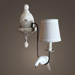 Mini Style Απλίκες Τοίχου Country Wood Bamboo