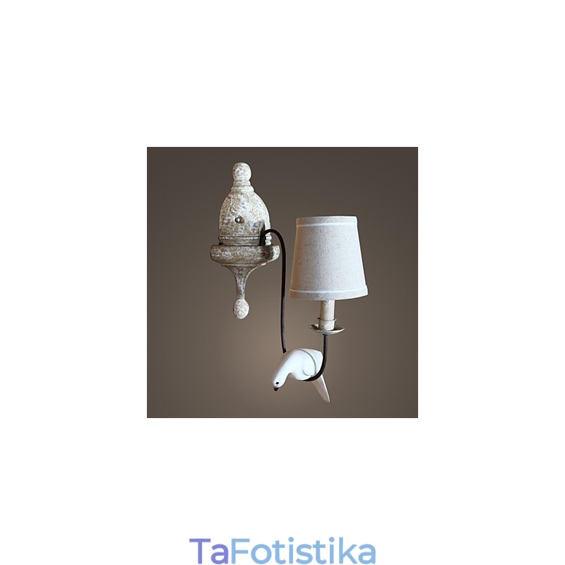 Mini Style Απλίκες Τοίχου Country Wood Bamboo