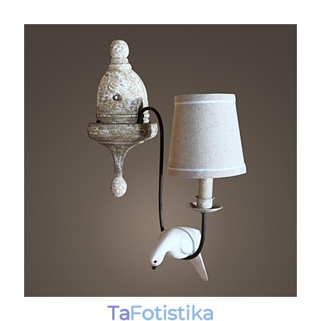 Mini Style Απλίκες Τοίχου Country Wood Bamboo Mini Style Απλίκες Τοίχου Country Wood Bamboo