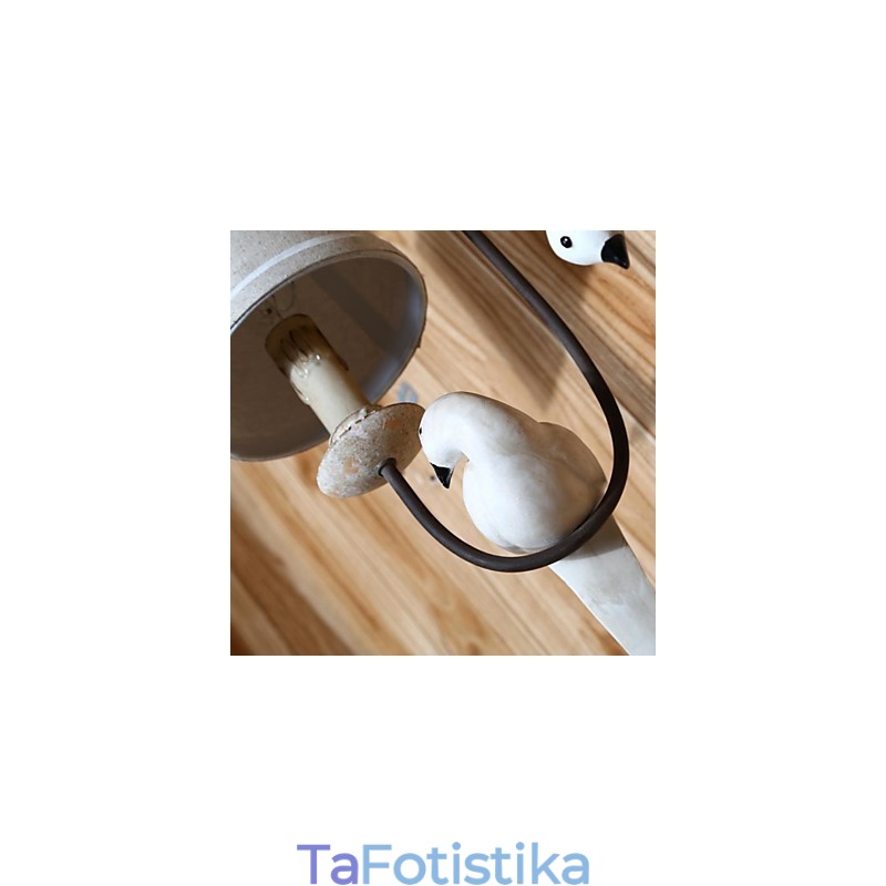 Mini Style Απλίκες Τοίχου Country Wood Bamboo