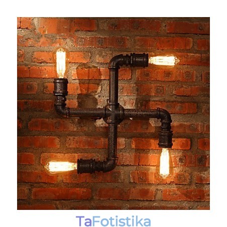 Απλίκες τοίχου Mini Style Rustic Lodge Metal Απλίκες τοίχου Mini Style Rustic Lodge Metal