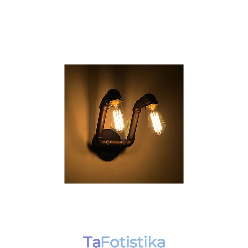 Ρετρό Μεταλλικό Επιτοίχιο Φωτιστικό Για Καφετέρια