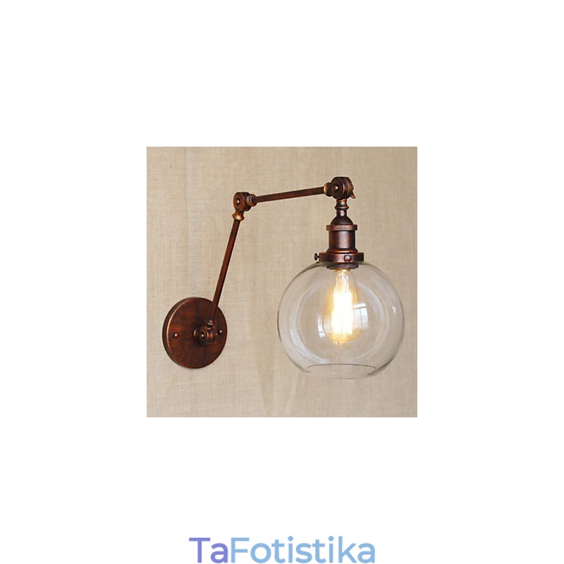 Απλίκες Τοίχου Κούνια Φώτα Ανάγνωσης Φωτιστικά Τοίχου Κρυστάλλινο Mini στυλ Ρουστίκ Lodge Metal