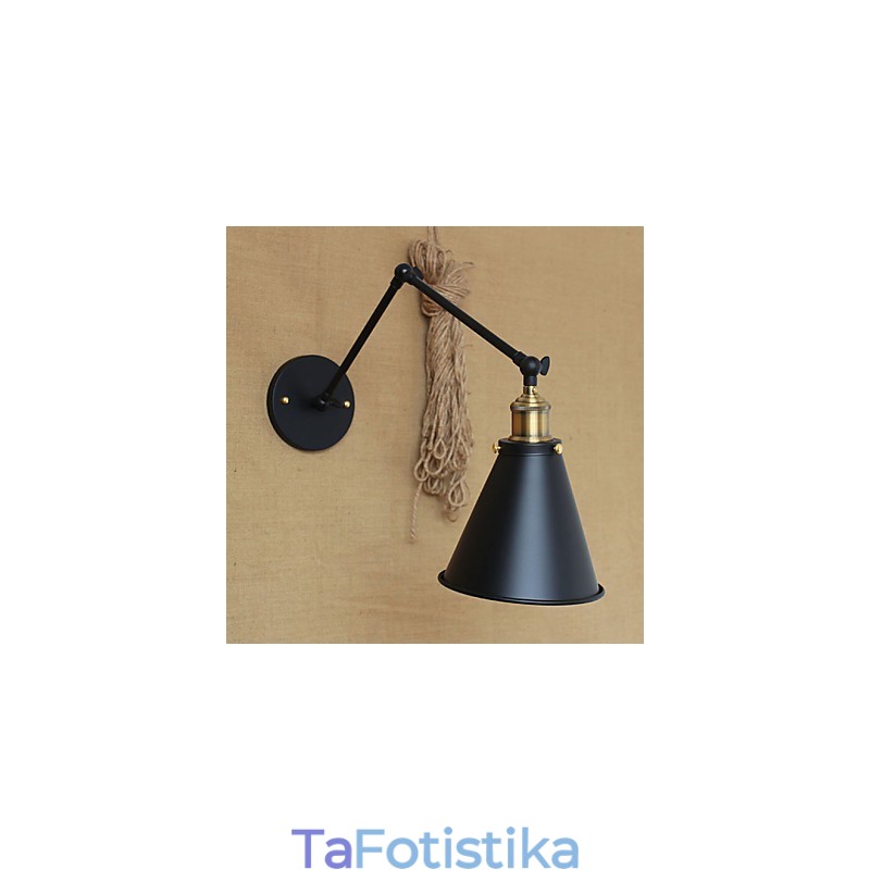 Απλίκες Τοίχου Κούνια Φώτα Ανάγνωσης Φωτιστικά Τοίχου Mini Style Rustic Lodge Metal