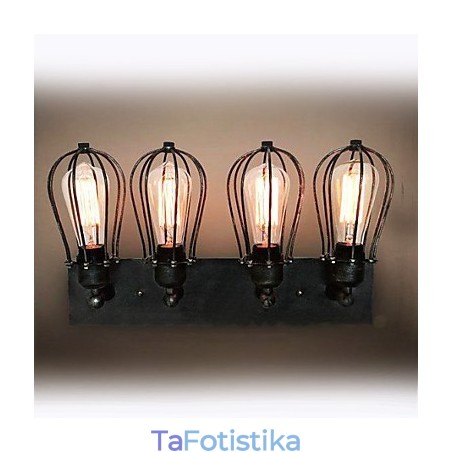 Απλίκες τοίχου Mini Style Rustic Lodge Metal Απλίκες τοίχου Mini Style Rustic Lodge Metal