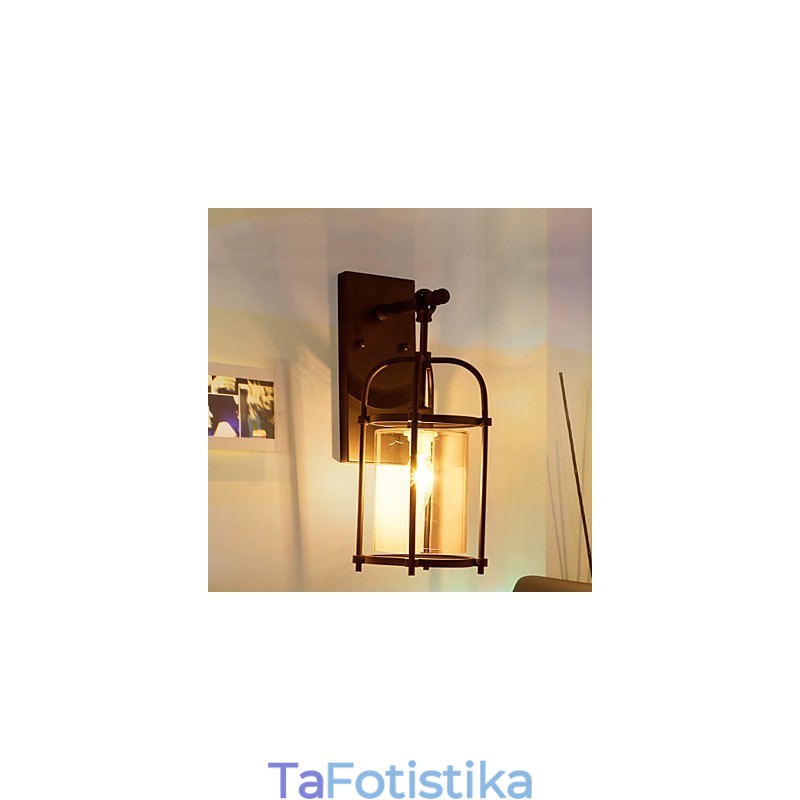 Φωτιστικά με δημιουργική βιομηχανική εμφάνιση Επιτοίχια φωτιστικά σε στυλ Βόρειας Αμερικής με λάμπα φλάουτου Edison εσωτερικά φώτα διακόσμησης μπαρ