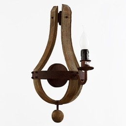 Απλίκες τοίχου Mini Style Rustic Lodge Wood Bamboo
