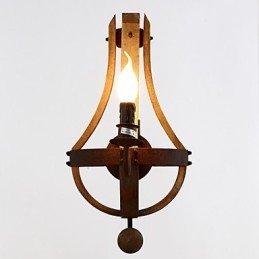 Απλίκες τοίχου Mini Style Rustic Lodge Wood Bamboo