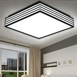 Contracted and Contemporary Black and Square Dome Light Light