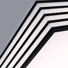 Contracted and Contemporary Black and Square Dome Light Light