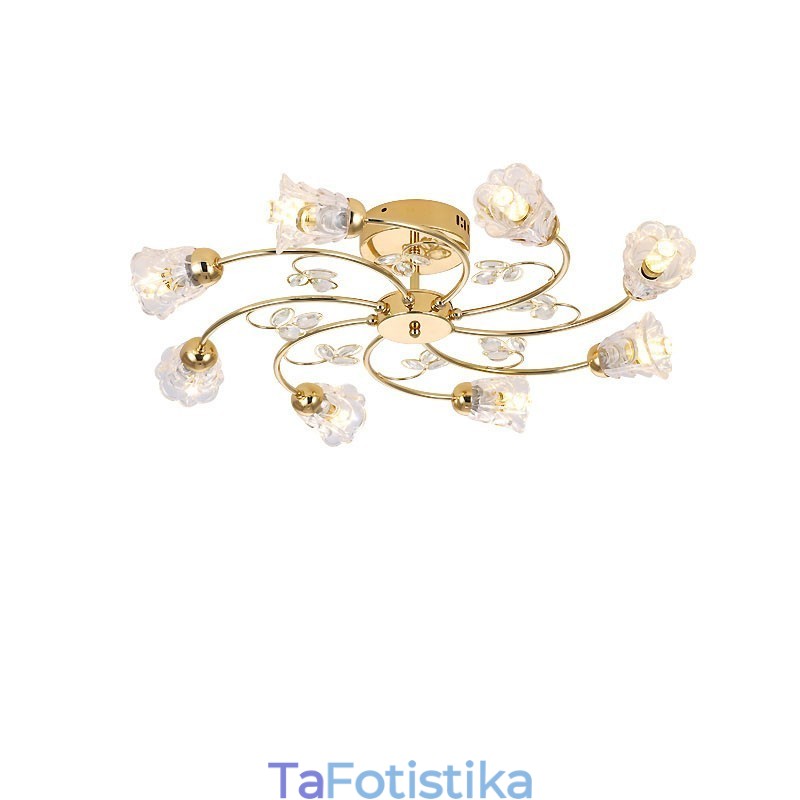 Καλλιτεχνικά φώτα αλουμινίου Flush Mount με κρύσταλλα