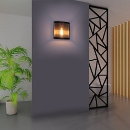Vintage Style Simplicity Συρματόπλεγμα από χάλυβα και Μεταλλική Απλίκα Τοίχου Σαλόνι Διάδρομος Σοφίτα Γκαράζ Υπόγειο Φωτιστικό τοίχου