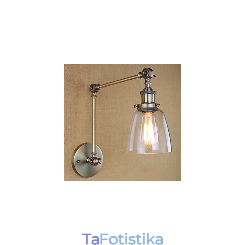 Retro Vintage Exclusive Lobby Ξενοδοχείου Υπνοδωμάτιο ΚΡΕΒΑΡΙΑ Αντίκα Μπρούτζινη Διακοσμητική Απλίκα Τοίχου