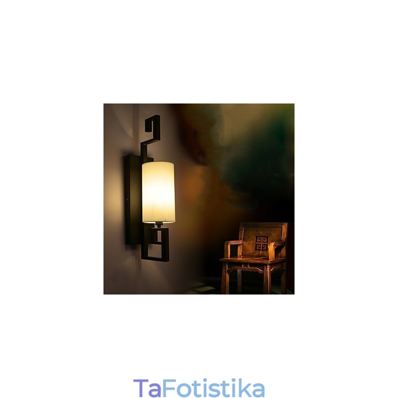 Φωτιστικό αντίκες σε μοντέρνο αμερικανικό στυλ Σαλόνι Υπνοδωμάτιο Δωμάτια ξενοδοχείου Λευκό υφασμάτινο φωτιστικό τοίχου