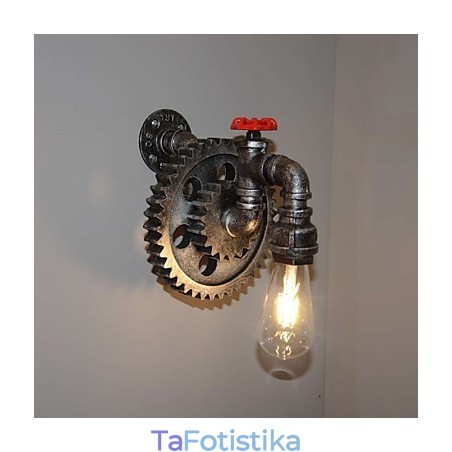 Creative Iron Bar Restaurant Bar Asle Φωτιστικό τοίχου Επιτοίχιο Φωτιστικό Loft Industrial Gear Personality To Do The Old Water Pipes Creative Iron Bar Restaurant Bar Asle Φωτιστικό τοίχου Επιτοίχιο Φωτιστικό Loft Industrial Gear Personality To Do The Old Water Pipes