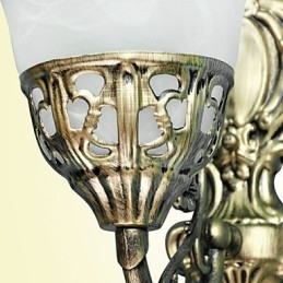 Ευρωπαϊκά Φωτιστικά Τοίχου Μεταλλικό Υλικό Επιμετάλλωση Μπρούτζινο Φωτιστικό με Καθρέφτη Μπροστινό Καθρέφτη Μπαλκόνι στο κομοδίνο