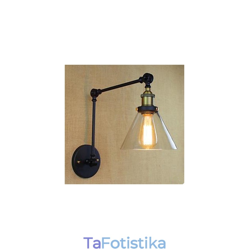 Dumb Black Restoring Ancient Ways Διακόσμηση καφετέριας αγροτικού εστιατορίου Γυάλινο επιτοίχιο φωτιστικό