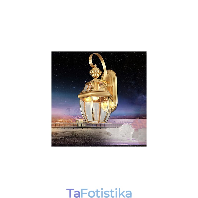Φωτιστικό κήπου Πλήρες Χάλκινο Φωτιστικό Εξωτερικού Χώρου Αδιάβροχο Φωτιστικό