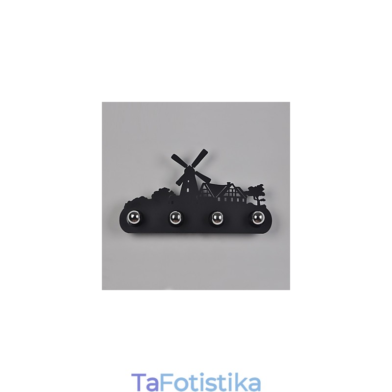 Σιδερένια ρετρό επιτοίχια φωτιστικά με διάδρομο υπνοδωματίου 4 Lights American Village Pastoral LOFT